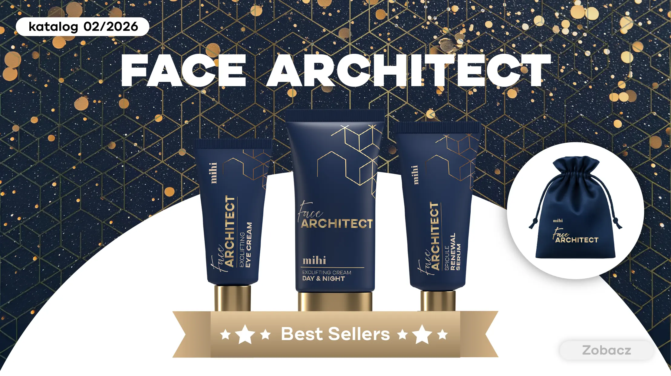 Face Architect Best Sellers: Konkurs dla prawdziwych liderów! W tym okresie bohaterem naszego konkursu jest premium zestaw do głębokiej odnowy i korekcji skóry — 251110 Face Architect